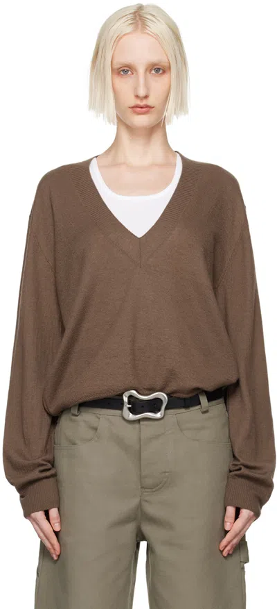 Meta Campania Collective Brown Joel Sweater In Mink