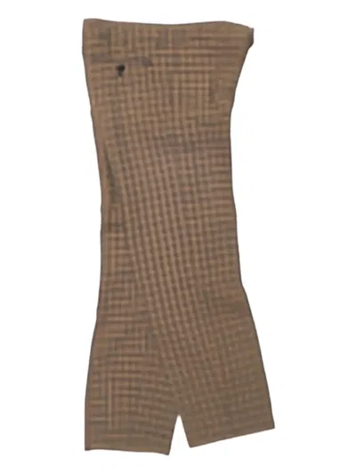 Meta Campania Collective Checked-pattern Trousers In Brown