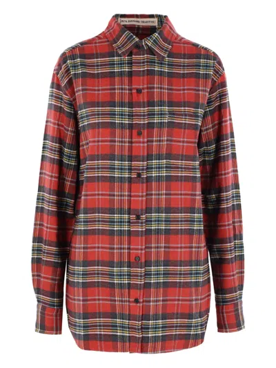 Meta Campania Collective Checked Shirt In Red