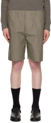Meta Campania Collective Elasticated-waistband Organic-cotton Shorts In 666 Weimaraner Grey