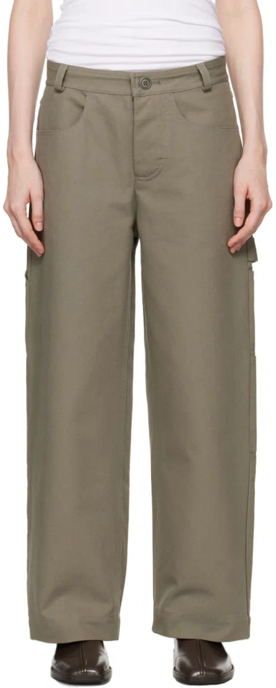 Meta Campania Collective Gray Frankie Workwear Trousers In Weimaraner Grey
