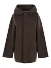 Meta Campania Collective Hooded Field Parka In Brown