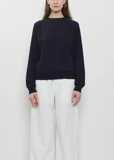 Meta Campania Collective Jack Merino Crewneck Sweater In Blue