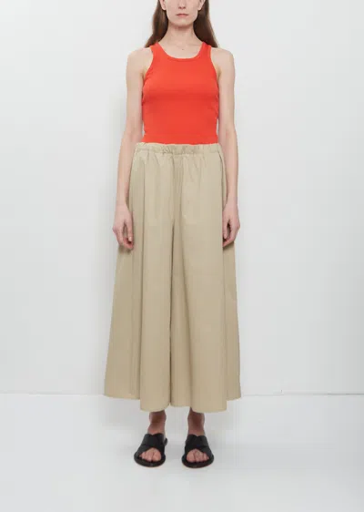 Meta Campania Collective Jana Drawstring Exaggerated Skirt Trousers In Sand