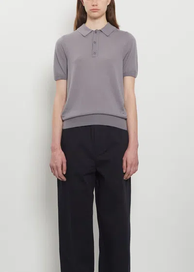 Meta Campania Collective Joel Felted Cashmere Polo In Gray