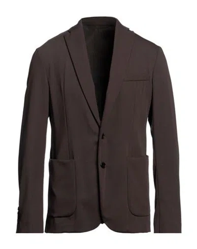 Meta Campania Collective Man Blazer Dark Brown Size 42 Virgin Wool