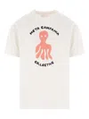 Meta Campania Collective Peter Octopus-print Cotton T-shirt In White