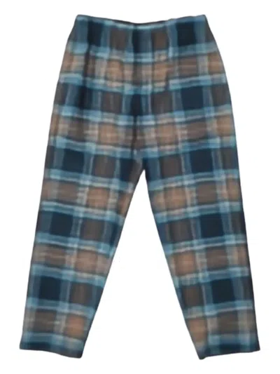Meta Campania Collective Tartan-check Trousers In Blue