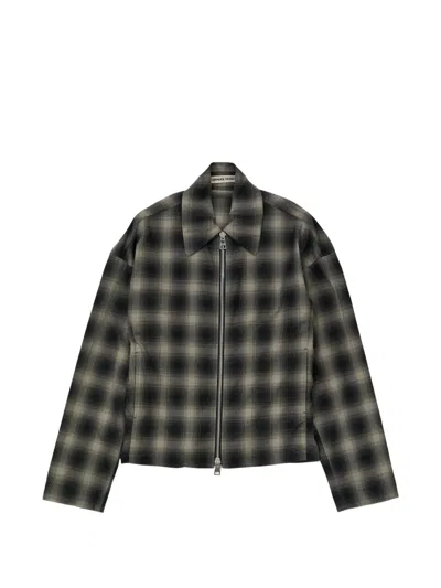Meta Campania Collective Tino Check Blouson Jacket In Black