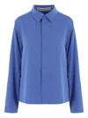 Meta Campania Collective Blue Alton Classic Boxy Shirt In Blue