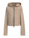 Meta Campania Collective Woman Jacket Sand Size M Organic Cotton In Beige