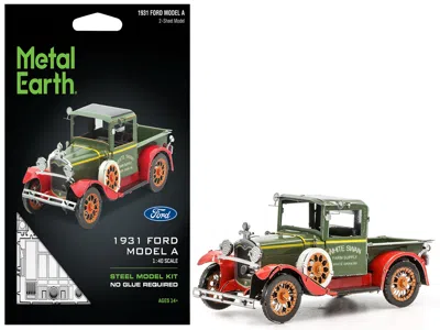 Metal Earth Model Kit 1931 Ford Model A Pickup Truck Green (moderate Difficulty) Steel Model By