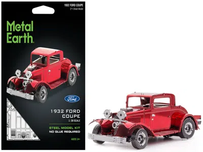 Metal Earth Model Kit 1932 Ford Coupe Red (moderate Difficulty) Steel Model By