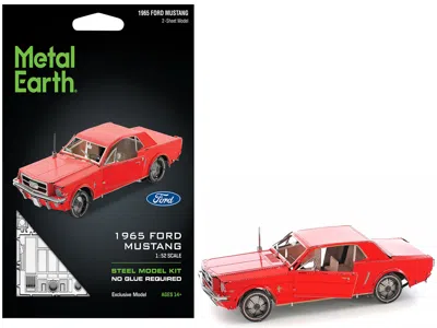 Metal Earth Model Kit 1965 Ford Mustang Red (moderate Difficulty) Steel Model By