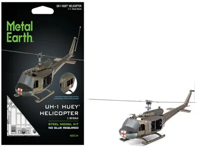 Metal Earth Model Kit Bell Uh-1 Iroquois Helicopter "huey" United States Army (moderate Difficulty) Steel Model
