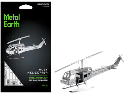 Metal Earth Model Kit Bell Uh-1 Iroquois "huey" Helicopter "united States Army" (easy Difficulty) Steel Model By