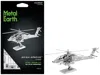 Metal Earth Model Kit Boeing Ah-64 Apache Attack Helicopter (moderate Difficulty) Steel Model
