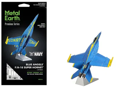 Metal Earth Model Kit Boeing F/a-18 Super Hornet Aircraft "blue Angels #5" United States Navy (challenging Diffi