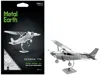 Metal Earth Model Kit Cessna 172 Skyhawk Aircraft (moderate Difficulty) Steel Model By  In Gray