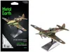 Metal Earth Model Kit Curtiss P-40 Warhawk Fighter-bomber Aircraft "american Volunteer Group (avg) Chinese Air F