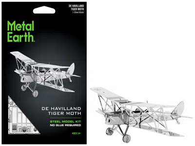 Metal Earth Model Kit De Havilland Tiger Moth Trainer Aircraft (moderate Difficulty) Steel Model