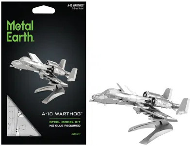 Metal Earth Model Kit Fairchild Republic A-10 Thunderbolt Ii "warthog" Attack Aircraft (moderate Difficulty) Ste
