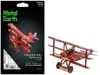 Metal Earth Model Kit Fokker Dr. I Triplane Fighter Aircraft "red Baron" German Air Force (moderate Difficulty)