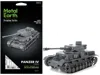 Metal Earth Model Kit German Panzer Iv Tank (challenging Difficulty) Steel Model By  In Gray