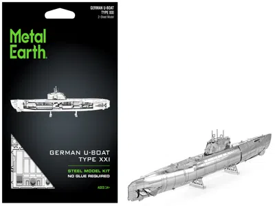 Metal Earth Model Kit German U-boat Type Xxi Submarine (challenging Difficulty) Steel Model By