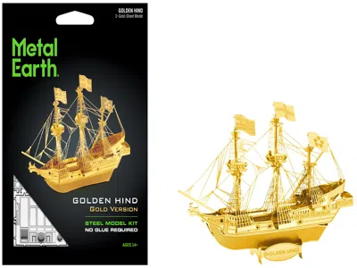 Metal Earth Model Kit Golden Hind Galleon Gold Version (moderate Difficulty) Steel Model By