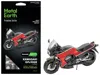 Metal Earth Model Kit Kawasaki Gpz900r Motorcycle Red And Black (challenging Difficulty) Steel Model By Metal Ea In Red