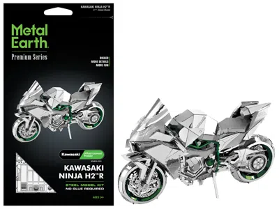 Metal Earth Model Kit Kawasaki Ninja H2r Motorcycle (expert Difficulty) Steel Model By  In Silver