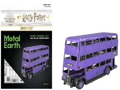Metal Earth Model Kit Knight Bus Purple "harry Potter And The Prisoner Of Azkaban" (2004) Movie (moderate Diffic