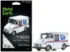 Metal Earth Model Kit Llv Mail Truck White "usps (united States Postal Service)" (moderate Difficulty) Steel Mod In White