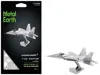 Metal Earth Model Kit Lockheed Martin F-22 Raptor Stealth Aircraft (moderate Difficulty) Steel Model By Metal Ea In Silver