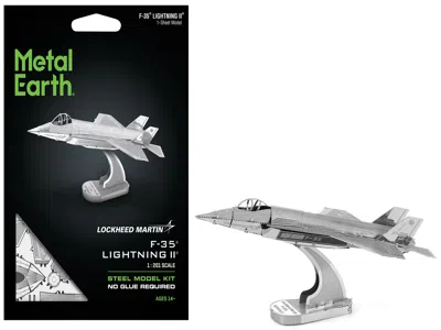 Metal Earth Model Kit Lockheed Martin F-35 Lightning Ii Aircraft (moderate Difficulty) Steel Model By Metal Eart