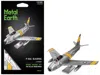 Metal Earth Model Kit North American F-86 Sabre Fighter Aircraft "jolley Roger" United States Air Force (moderat
