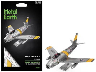 Metal Earth Model Kit North American F-86 Sabre Fighter Aircraft "jolley Roger" United States Air Force (moderat