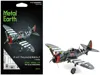Metal Earth Model Kit Republic P-47 Thunderbolt Aircraft "the Jug" United States Army Air Forces (moderate Diffi In Gray