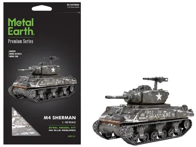 Metal Earth Model Kit United States M4 Sherman Tank (moderate Difficulty) Steel Model By