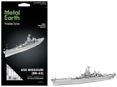 Metal Earth Model Kit Uss Missouri (bb-63) Navy Battleship (challenging Difficulty) Steel Model By  In White