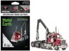Metal Earth Model Kit Western Star 4900sf Log Truck Red (challenging Difficulty) Steel Model By  In Multi