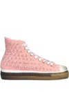 Metal Gienchi Jimmy Studded Sneakers In Pink