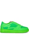 Metal Gienchi Logo-appliqué Leather Sneakers In Green
