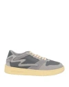 METAL GIENCHI METAL GIENCHI MAN SNEAKERS GREY SIZE 9 LEATHER