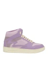 Metal Gienchi Man Sneakers Lilac Size 9 Calfskin, Textile Fibers