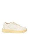 Metal Gienchi Woman Sneakers Cream Size 8 Leather In White