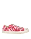 Metal Gienchi Woman Sneakers Red Size 12 Textile Fibers