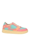 Metal Gienchi Woman Sneakers Turquoise Size 6 Calfskin In Blue