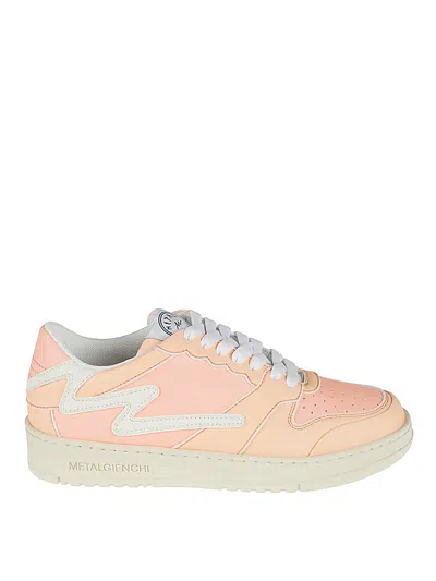 Metalgienchi Pink Icx Low Leather Sneakers